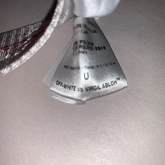 OFF-WHITE one size Safety White Nylon Web BELT - Picture 3 of 11